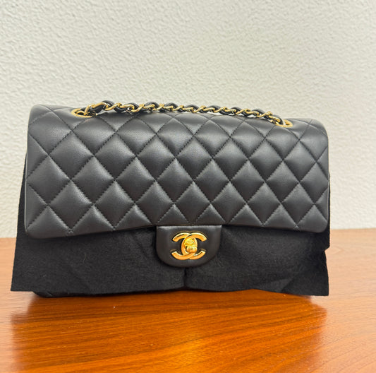 Chanel Classic Double Flap  - Medium Size Lambskin Leather