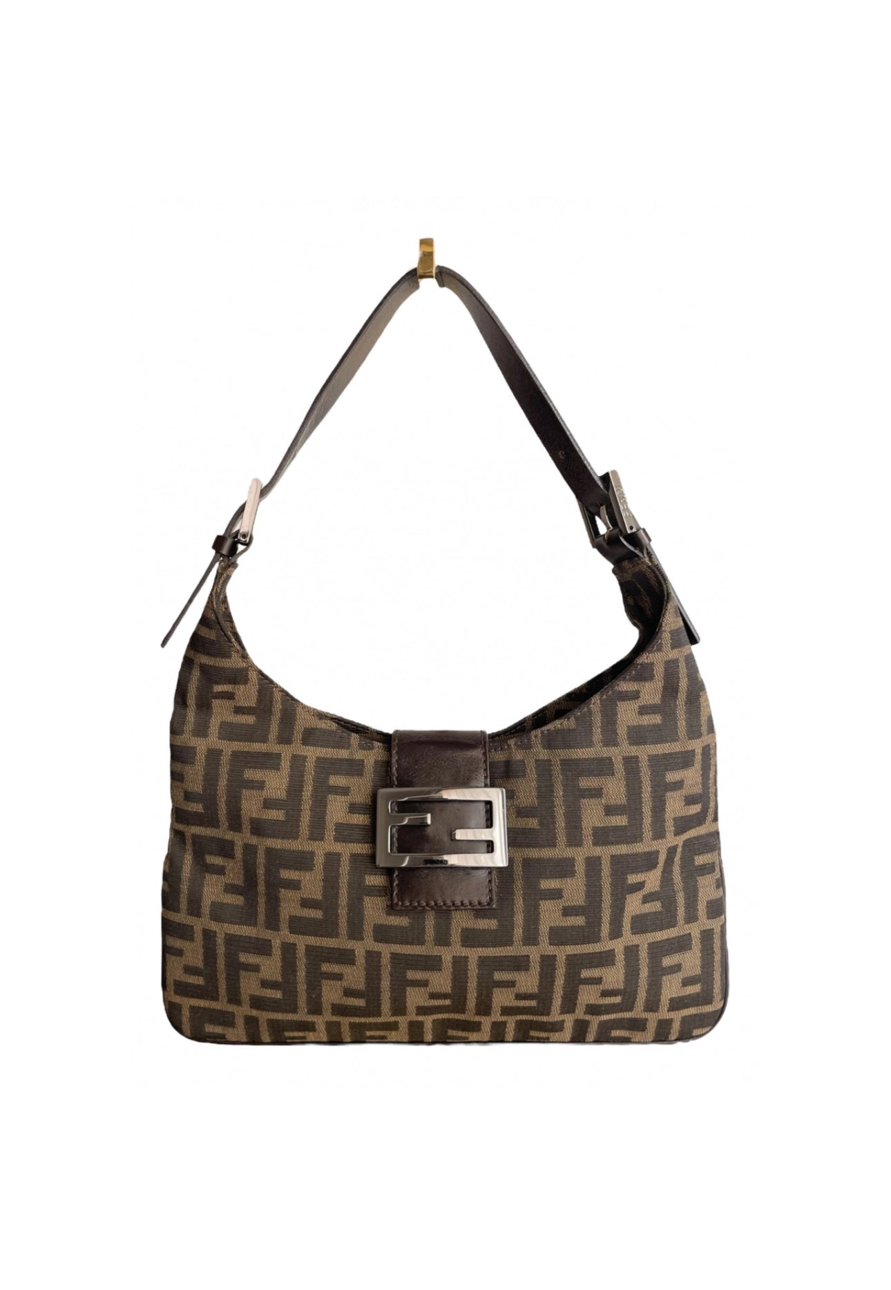 Fendi Zucca Hobo Handbag