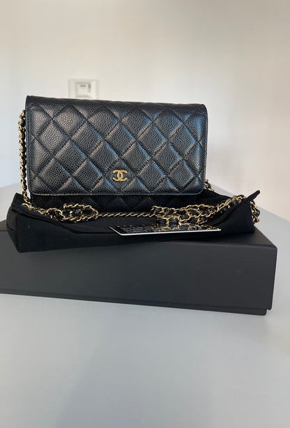 Chanel Classic Wallet on Chain - Caviar Leather