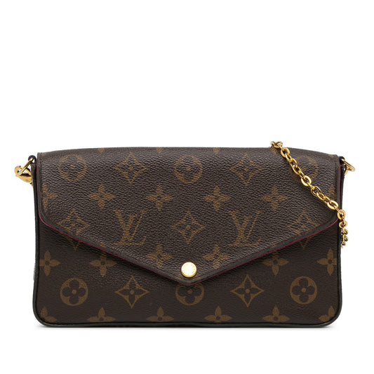 Monogram Pochette Felicie Brown -  Re-Luxury