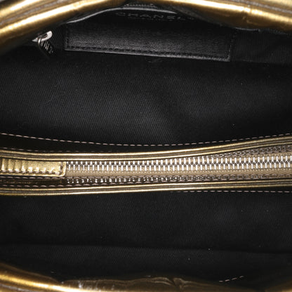 Small Patent Just Mademoiselle Shoulder Bag Gold -  Re-Luxury