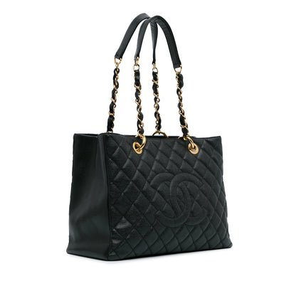 Caviar Grand Shopping Tote Black -  Re-Luxury