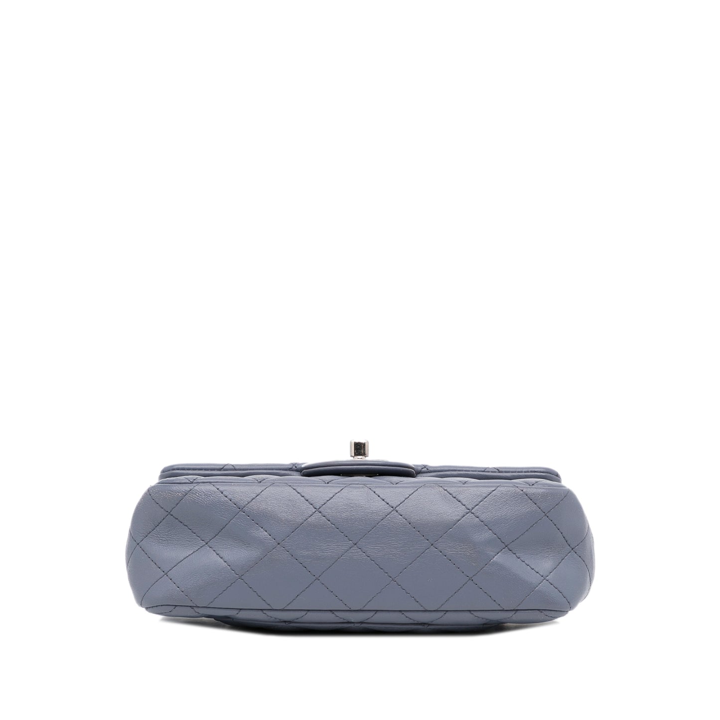 Mini Classic Lambskin Rectangular Single Flap Gray -  Re-Luxury