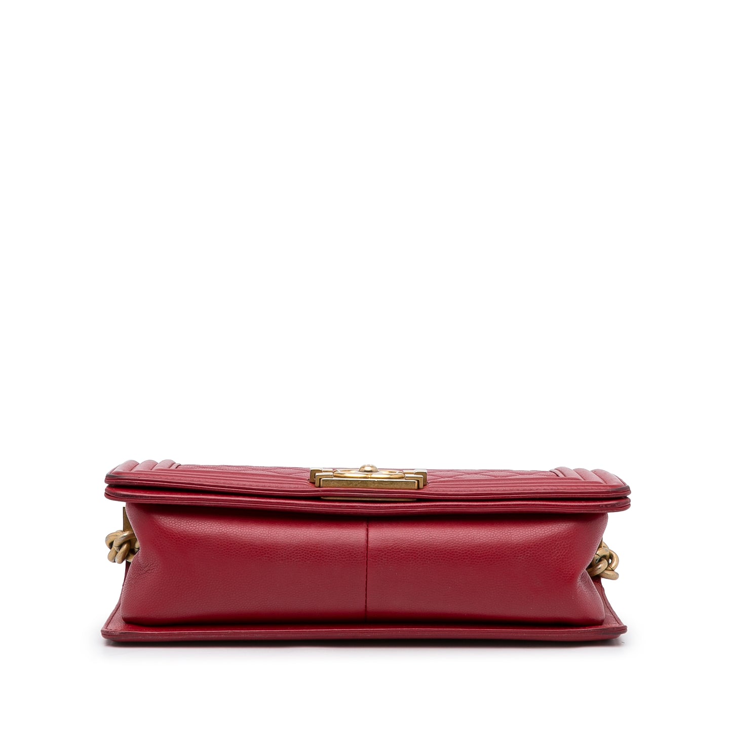 Medium Boy Bag Red -  Re-Luxury