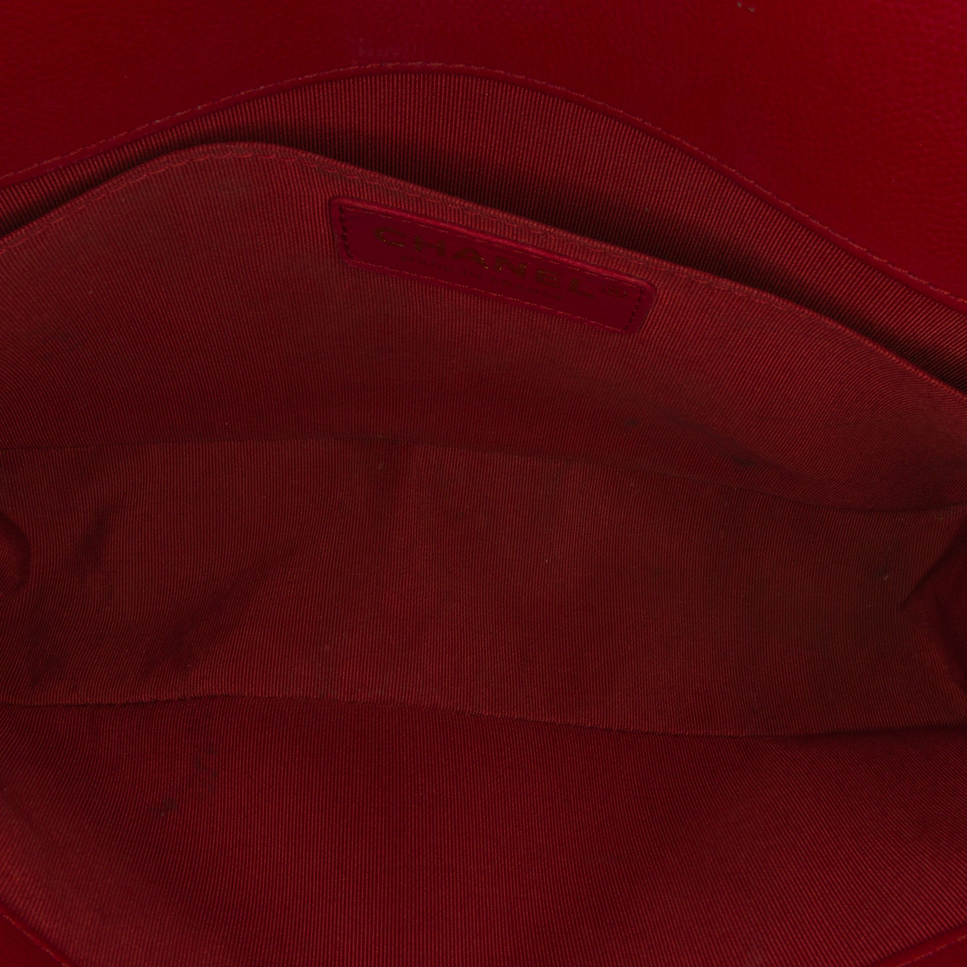 Medium Boy Bag Red -  Re-Luxury