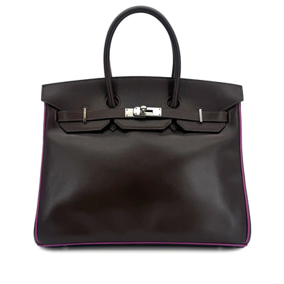 Hermès Birkin 35 - Chocolate Cyclamen