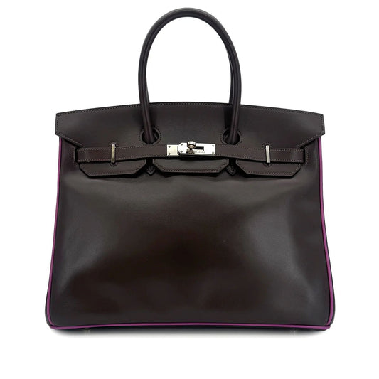 Hermès Birkin 35 - Chocolate Cyclamen