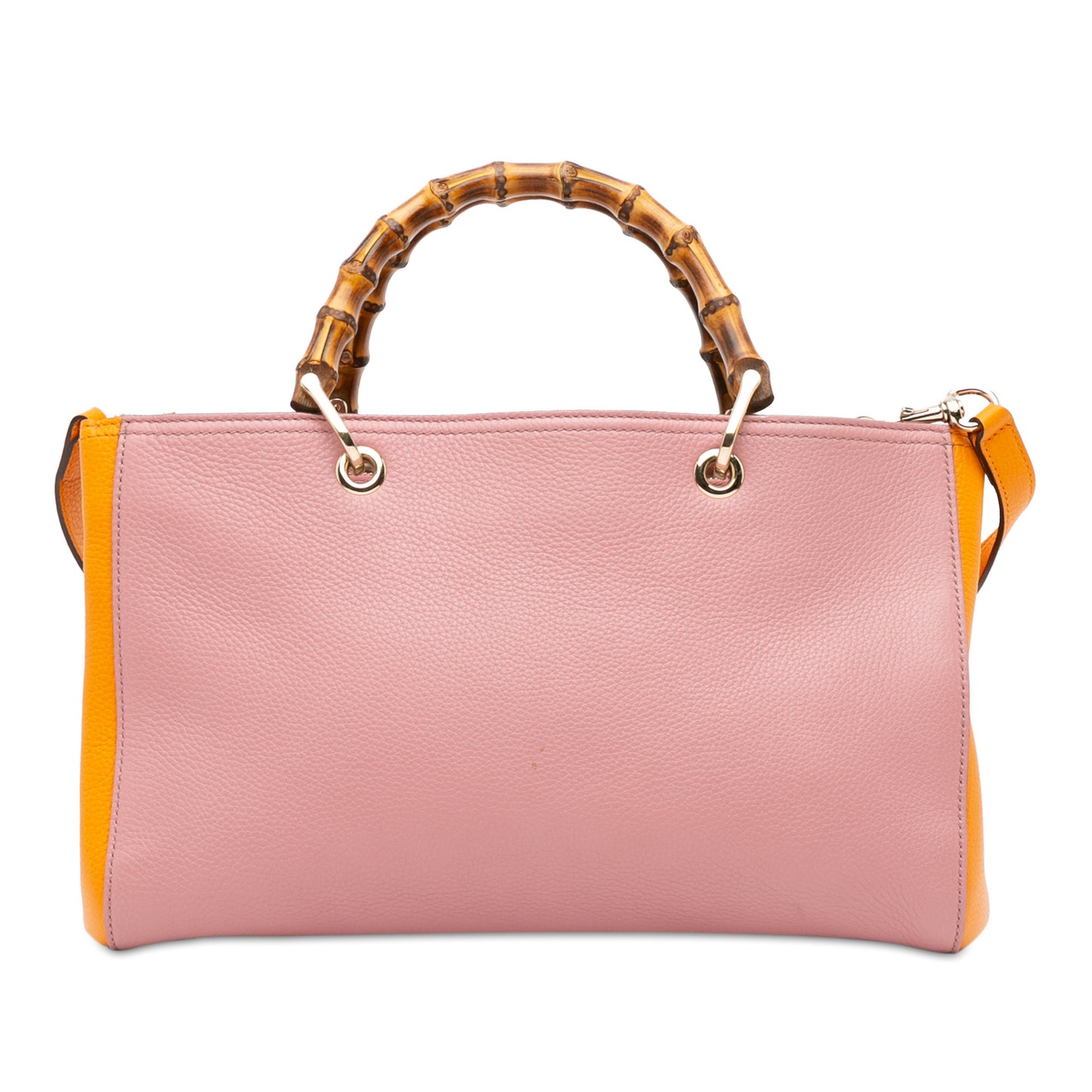 Medium Bicolor Bamboo Shopper Pink -  Re-Luxury