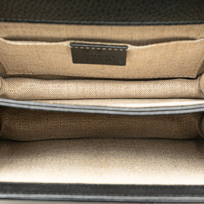 Small Dollar Calfskin Interlocking G Crossbody Black -  Re-Luxury