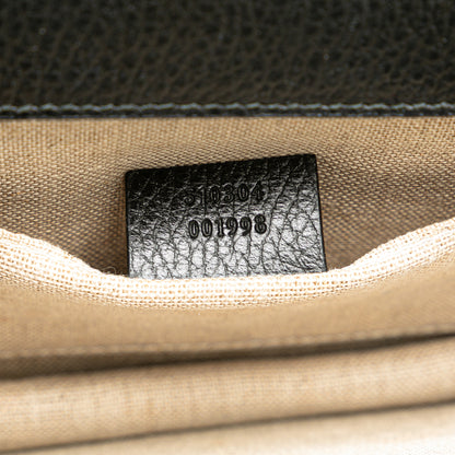 Small Dollar Calfskin Interlocking G Crossbody Black -  Re-Luxury