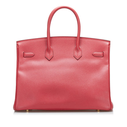 Togo Birkin Retourne 35 Red -  Re-Luxury