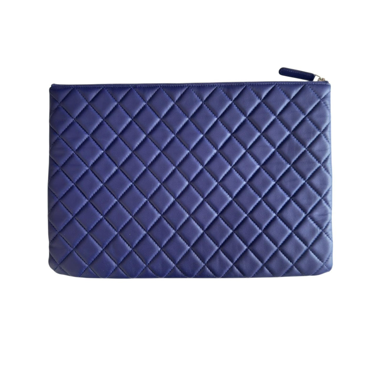 Chanel O Case Zip Pouch Blue