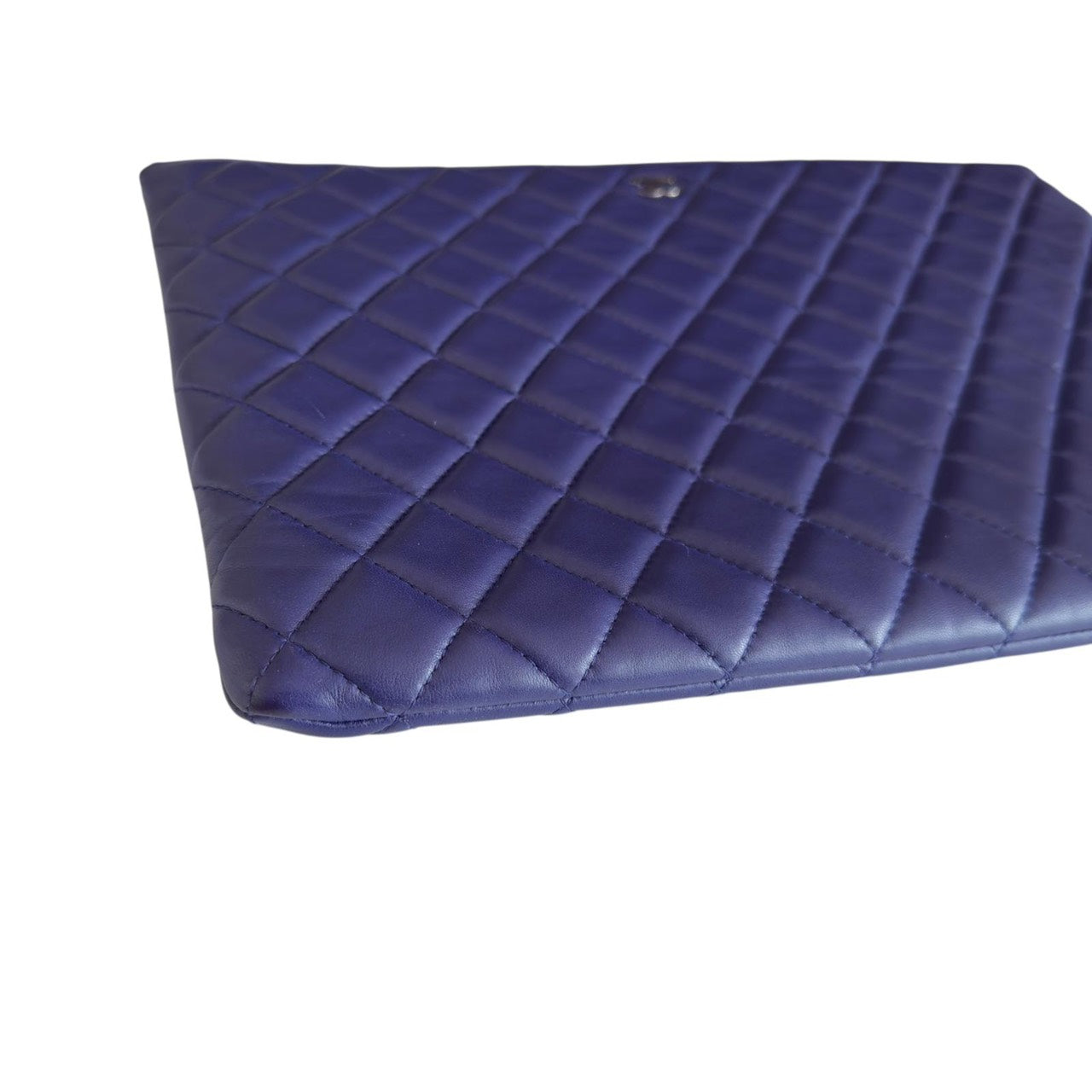 Chanel O Case Zip Pouch Blue