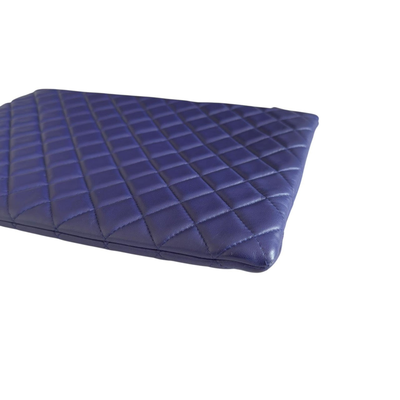 Chanel O Case Zip Pouch Blue