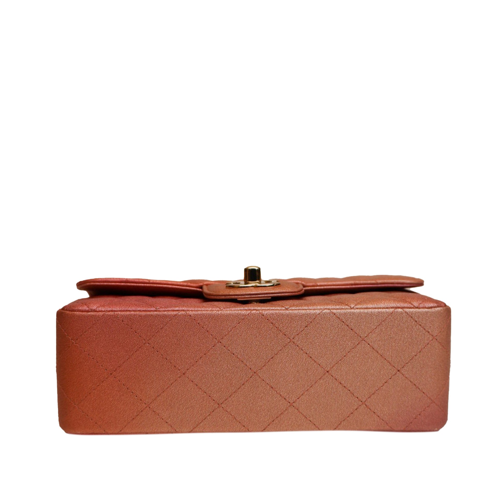 Mini Classic Lambskin Rectangular Single Flap Pink -  Re-Luxury