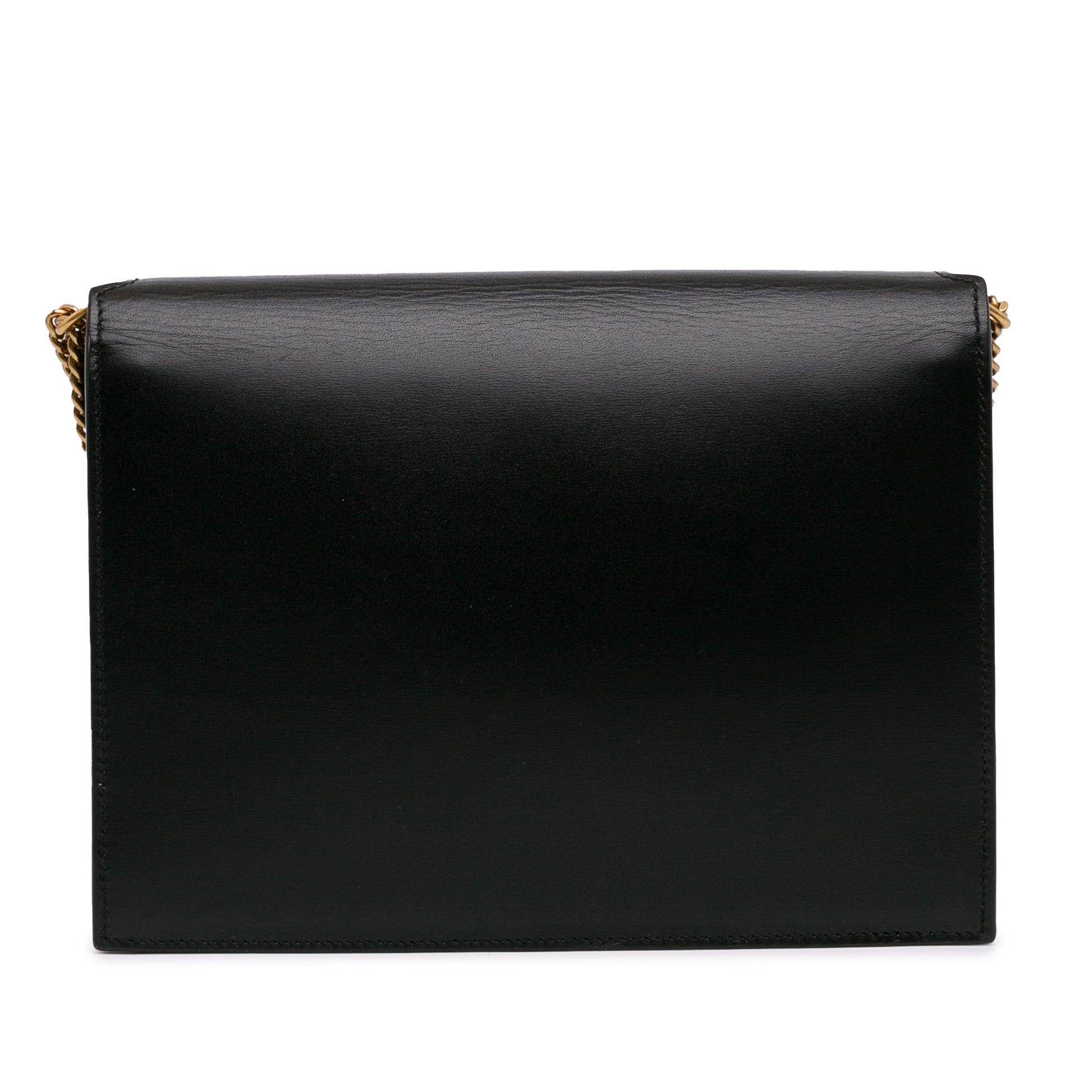 Suede and Calfskin Monogram Cassandra Clasp Bag Black -  Re-Luxury