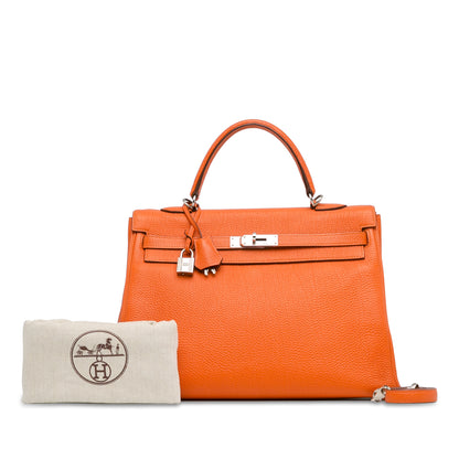 Togo Kelly Retourne 32 Orange -  Re-Luxury