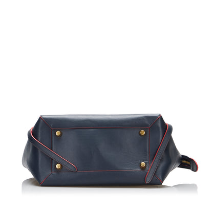 Mini Belt Satchel Blue -  Re-Luxury