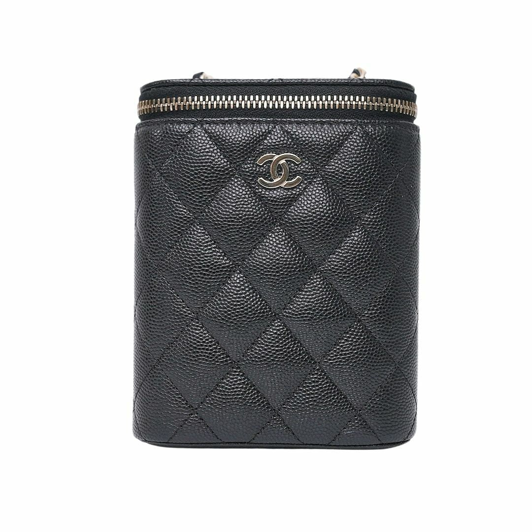 Chanel Vertical Vanity Case Caviar Leather