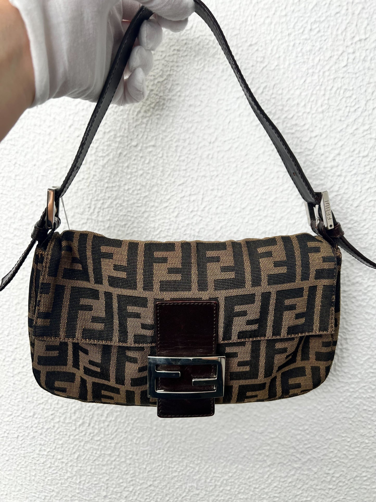 Fendi Zucca Baguette Bag