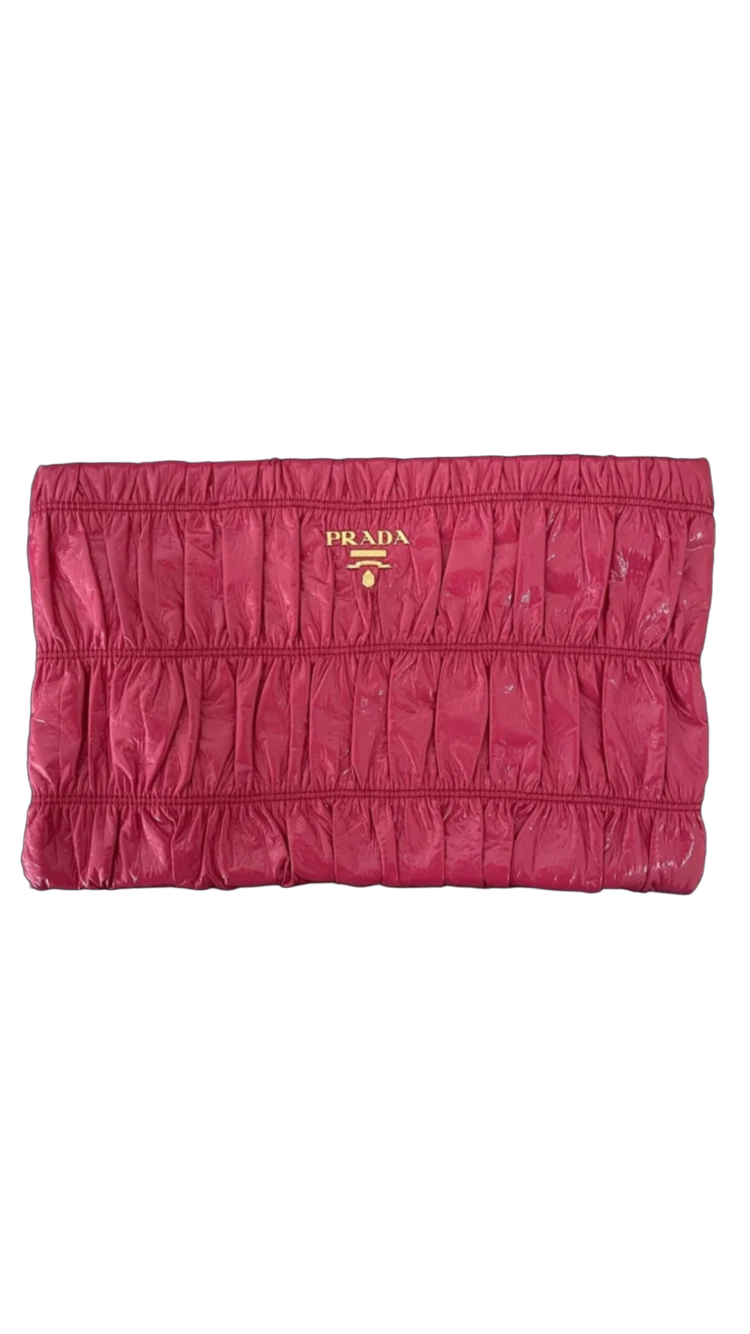 Prada Clutch Patent Leather - Fuchsia