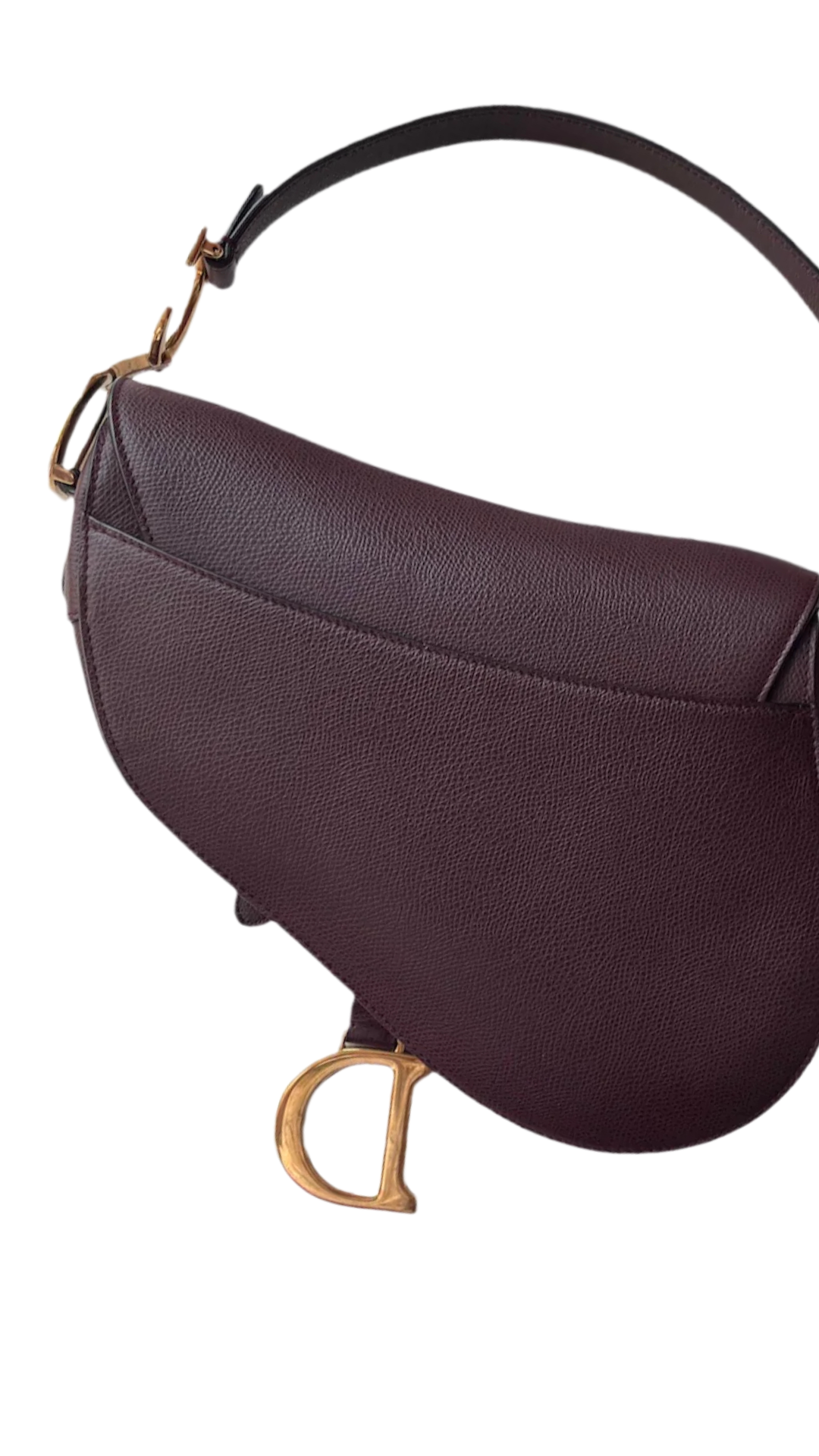 Dior Saddle Medium Grained Leather Handbag