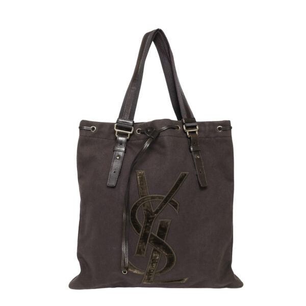 Vintage Yves Saint Laurent Kahala Canvas Tote Bag
