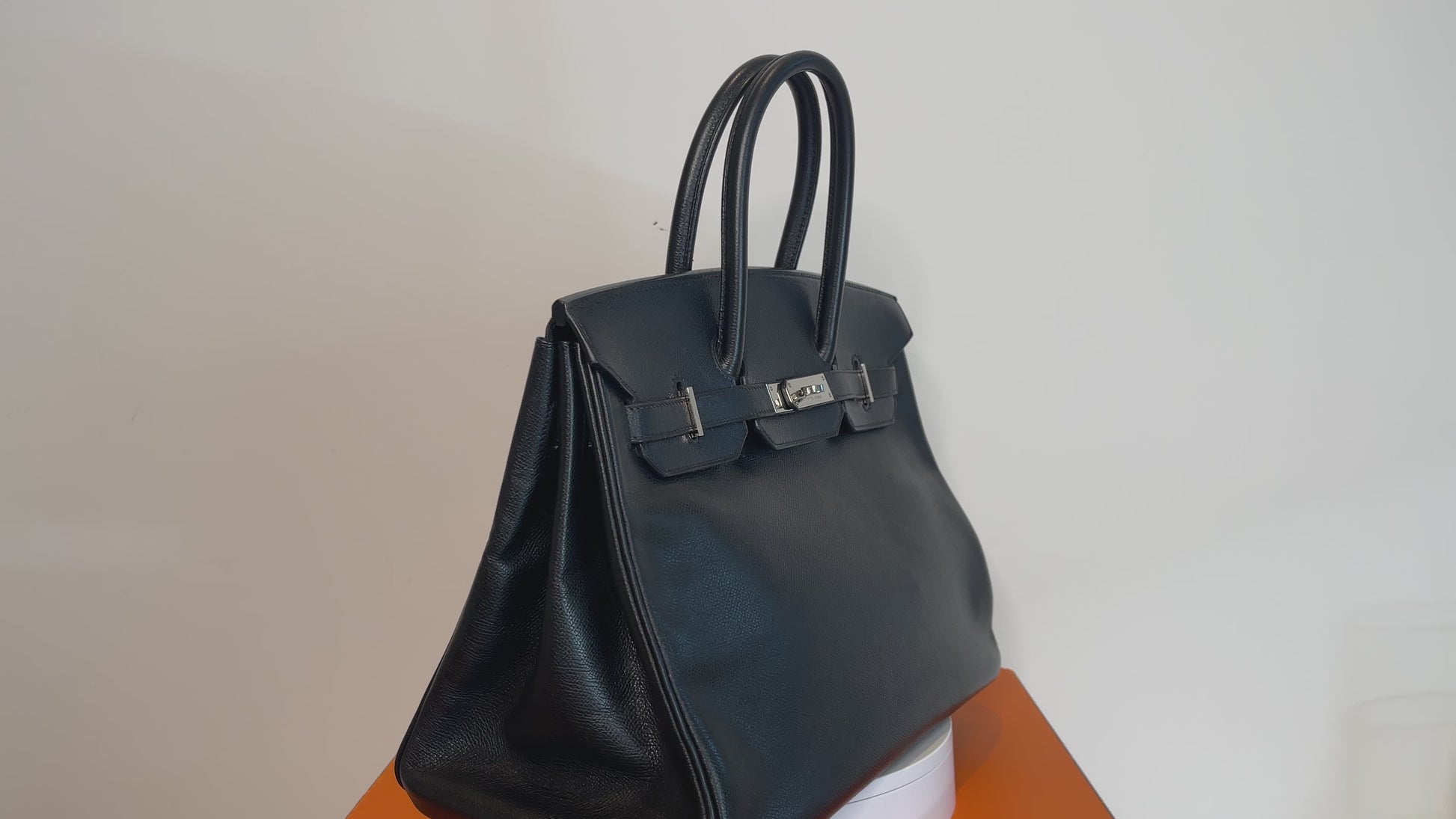 Hermes 35cn Brique Epsom Leather Birkin Bag