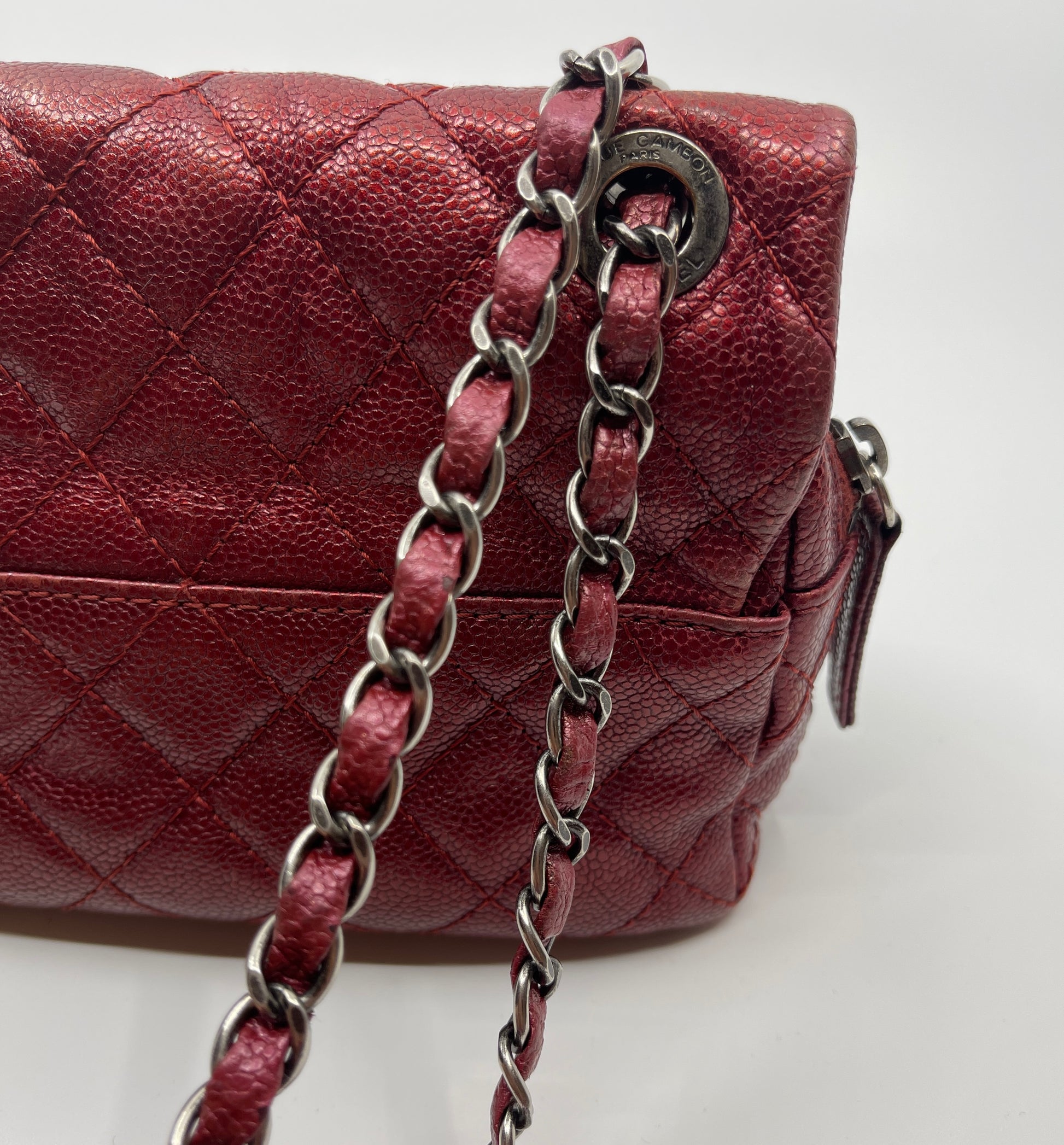 CHANEL Caviar Leather Exterior Quilted Bags & Handbags for Women